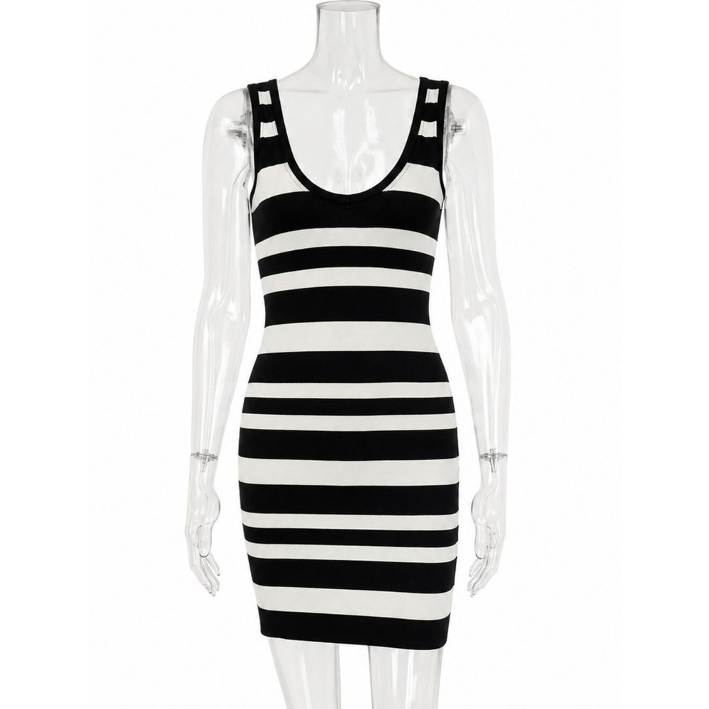 Willow &‎ Clay striped bodycon midi dress SKUW248